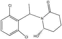 1-[(S)-1-(2,6-Dichlorophenyl)ethyl]-6-hydroxypiperidin-2-one Struktur