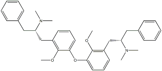 [(2S)-2-(Dimethylamino)-3-phenylpropyl]2-methoxyphenyl ether Struktur