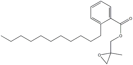 2-Undecylbenzoic acid 2-methylglycidyl ester Structure