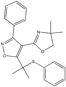 3-Phenyl-4-(4,4-dimethyl-2-oxazolin-2-yl)-5-[1-methyl-1-(phenylthio)ethyl]isoxazole