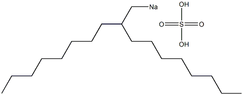 Sulfuric acid 2-octyldecyl=sodium salt Structure