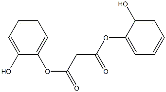 Malonic acid bis(2-hydroxyphenyl) ester Structure