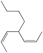 (2Z,5Z)-4-Butyl-2,5-heptadiene Structure