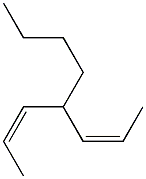(2Z,5Z)-4-Butyl-2,5-heptadiene Struktur