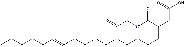 3-(10-ヘキサデセニル)こはく酸1-水素4-アリル 化学構造式