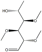 2-O,3-O,4-O-Trimethyl-D-rhamnose Struktur