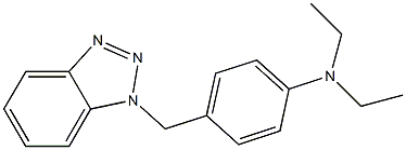 4-[(1H-Benzotriazol-1-yl)methyl]-N,N-diethylaniline 结构式