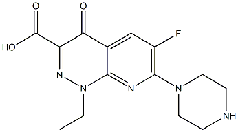 6-Fluoro-1-ethyl-7-piperazino-1,4-dihydro-4-oxopyrido[2,3-c]pyridazine-3-carboxylic acid