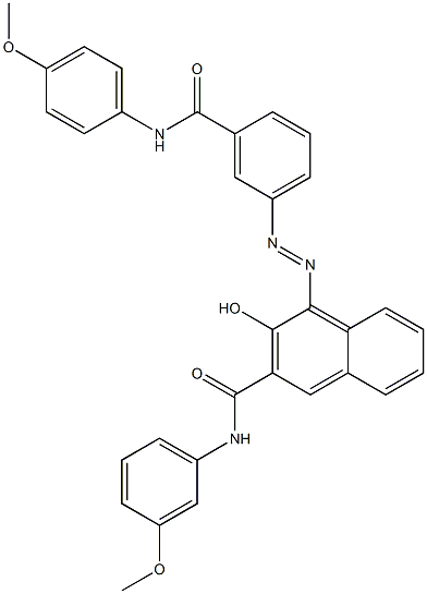 4-[[3-[[(4-Methoxyphenyl)amino]carbonyl]phenyl]azo]-3-hydroxy-N-(3-methoxyphenyl)-2-naphthalenecarboxamide