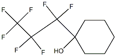 1-(Heptafluoropropyl)cyclohexanol Structure