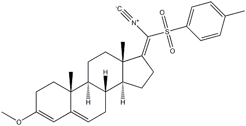 17-[(E)-Isocyano(tosyl)methylene]-3-methoxyandrosta-3,5-diene Structure