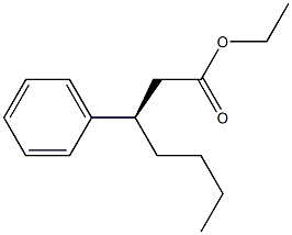 [R,(-)]-3-Phenylheptanoic acid ethyl ester Structure