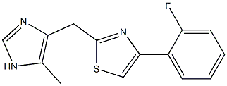 4-(2-Fluorophenyl)-2-(5-methyl-1H-imidazol-4-ylmethyl)thiazole|