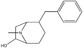 2-ベンジルトロパン-6-オール 化学構造式