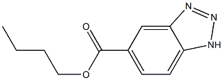 1H-ベンゾトリアゾール-5-カルボン酸ブチル 化学構造式