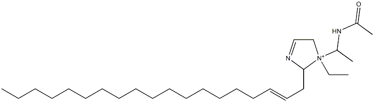 1-[1-(Acetylamino)ethyl]-1-ethyl-2-(2-nonadecenyl)-3-imidazoline-1-ium 结构式