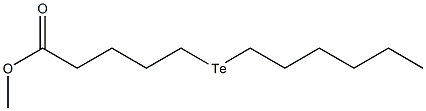 6-Telluradodecanoic acid methyl ester Struktur