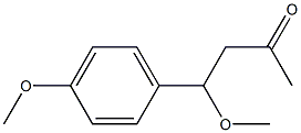 4-(4-Methoxyphenyl)-4-methoxy-2-butanone Structure