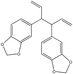 5,5'-(1,5-Hexadiene-3,4-diyl)bis(1,3-benzodioxole) 结构式