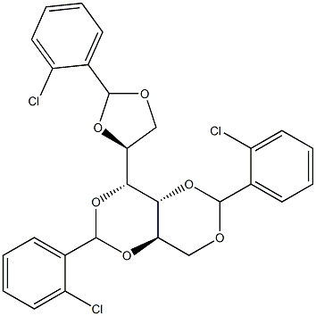 1-O,2-O:3-O,5-O:4-O,6-O-Tris(2-chlorobenzylidene)-D-glucitol