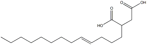 6-Pentadecene-1,2-dicarboxylic acid Structure