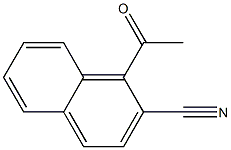 1-アセチル-2-シアノナフタレン 化学構造式