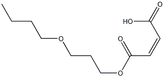 Maleic acid hydrogen 1-(3-butoxypropyl) ester Structure