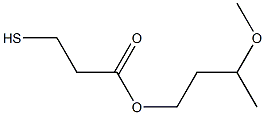 3-Mercaptopropanoic acid 3-methoxybutyl ester Struktur