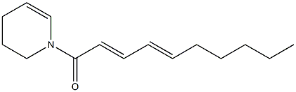 (2E,4E)-1-[(1,2,3,4-Tetrahydropyridin)-1-yl]-2,4-decadien-1-one Structure