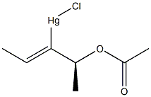 (-)-[(Z)-1-[(S)-1-(Acetyloxy)ethyl]-1-propenyl]chloromercury(II) Struktur