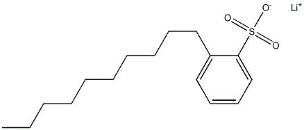 2-Decylbenzenesulfonic acid lithium salt Struktur