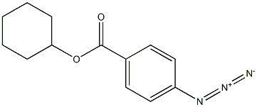 4-アジド安息香酸シクロヘキシル 化学構造式