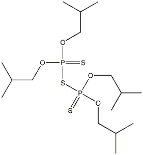 Bis(diisobutoxyphosphinothioyl) sulfide Structure