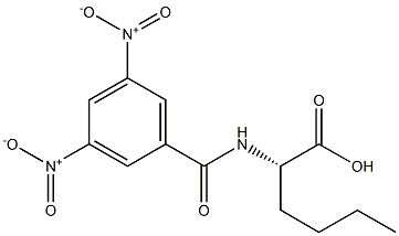 (2S)-2-[(3,5-Dinitrobenzoyl)amino]hexanoic acid 结构式