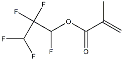 Methacrylic acid (1,2,2,3,3-pentafluoropropyl) ester Structure