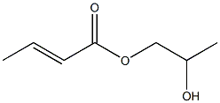 (E)-2-Butenoic acid 2-hydroxypropyl ester Struktur