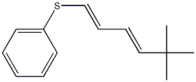(3E)-1-(Phenylthio)-5,5-dimethyl-1,3-hexadiene Structure