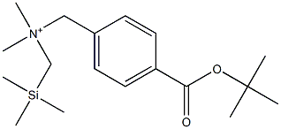 4-tert-Butyloxycarbonyl-N,N-dimethyl-N-(trimethylsilylmethyl)benzenemethanaminium Structure