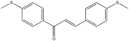 (E)-4,4'-Bis(methylthio)chalcone Structure