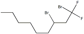 1,1-Difluoro-1,3-dibromononane Structure