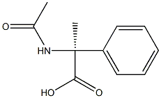 (+)-N-アセチル-2-フェニル-D-アラニン 化学構造式