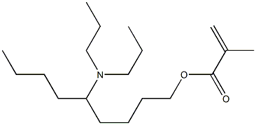 Methacrylic acid 5-(dipropylamino)nonyl ester Struktur