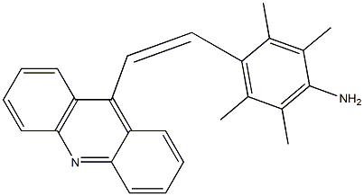 4-[(Z)-2-(Acridin-9-yl)ethenyl]-2,3,5,6-tetramethylaniline Structure