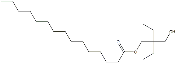 Pentadecanoic acid 2-ethyl-2-(hydroxymethyl)butyl ester Struktur