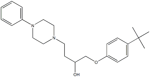 1-(4-tert-Butylphenoxy)-4-[4-[phenyl]-1-piperazinyl]-2-butanol Structure