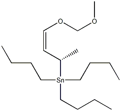[(1S,2Z)-1-Methyl-3-(methoxymethoxy)-2-propenyl]tributylstannane Struktur