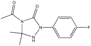 1-(4-Fluorophenyl)-3,3-dimethyl-4-acetyl-1,2,4-triazolidin-5-one