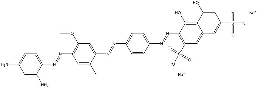 3-[[4-[[4-[(2,4-Diaminophenyl)azo]-2-methyl-5-methoxyphenyl]azo]phenyl]azo]-4,5-dihydroxynaphthalene-2,7-disulfonic acid disodium salt