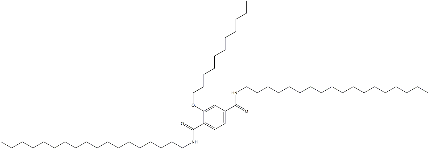 2-(Undecyloxy)-N,N'-dioctadecylterephthalamide Struktur
