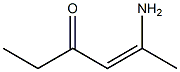 (Z)-5-Amino-4-hexen-3-one Structure
